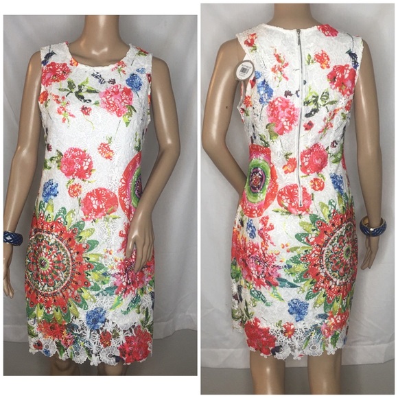 apricot floral dress